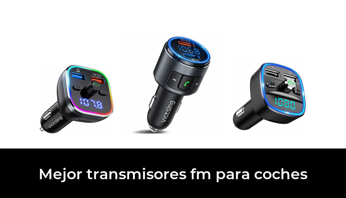 Transmisor FM inalámbrico Bluetooth para coche radio inalámbrica con TF encendedor de cigarrillos cargador MP3 manos libres ranura para tarjeta USB puerto