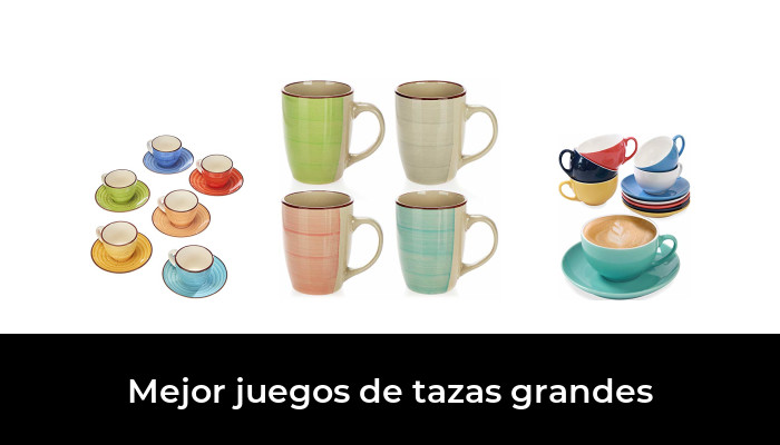 6 X beber té café taza de cerámica coloreada Gres Caliente Bebidas Frías 380ml